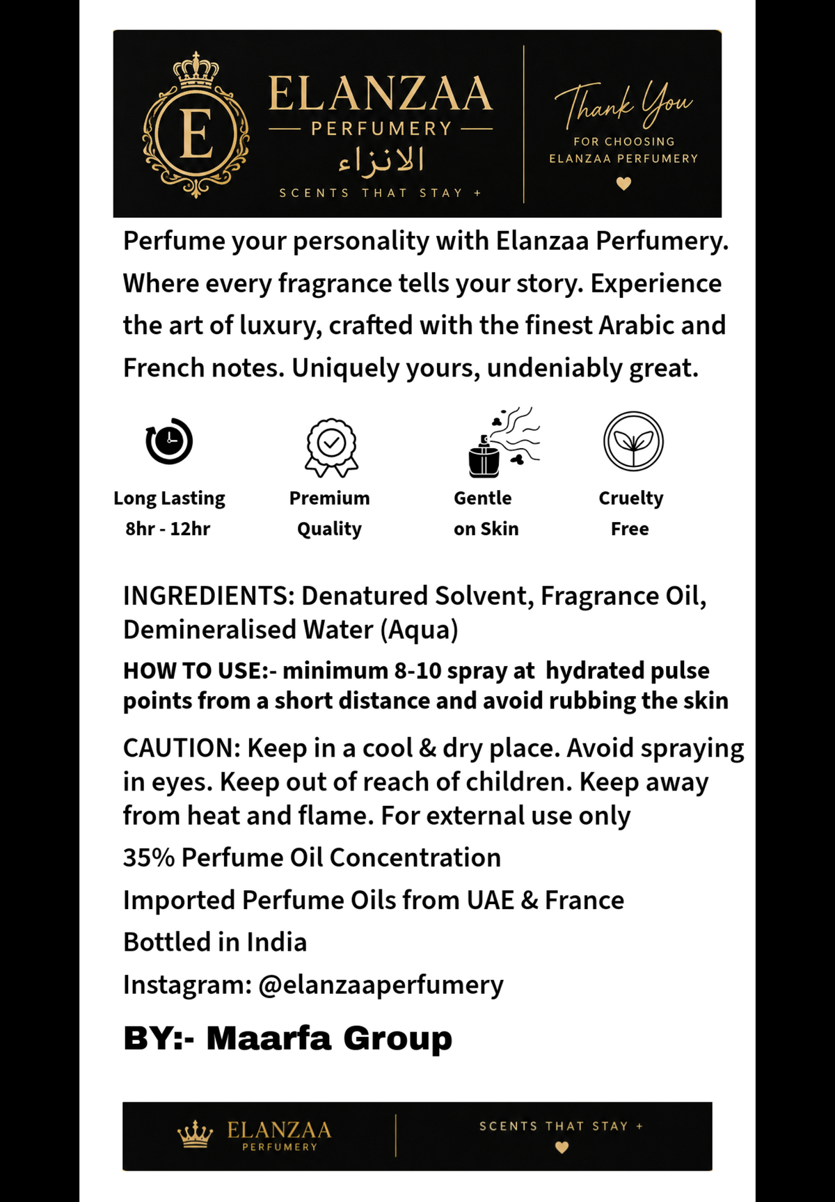 Born Sheikh – Extrait de Parfum for Men (50ml)